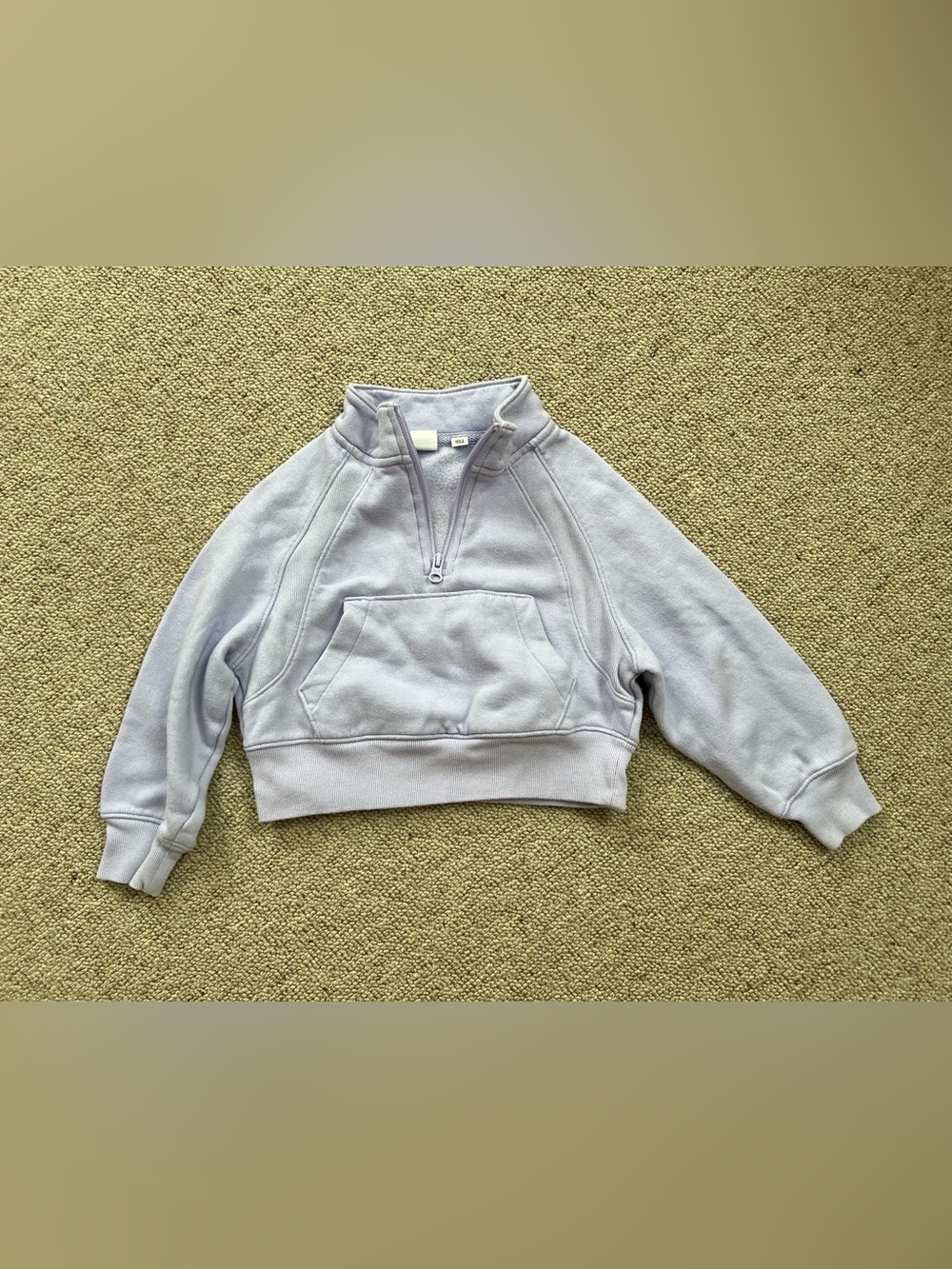 Gap kids XS (4-5) Cropped Half-Zip Pullover Sweatshirt - Lavender